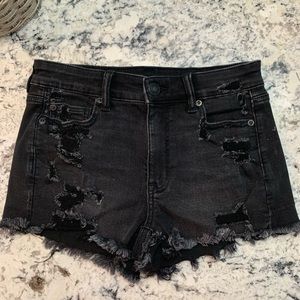 American Eagle Hi-rise shortie shorts